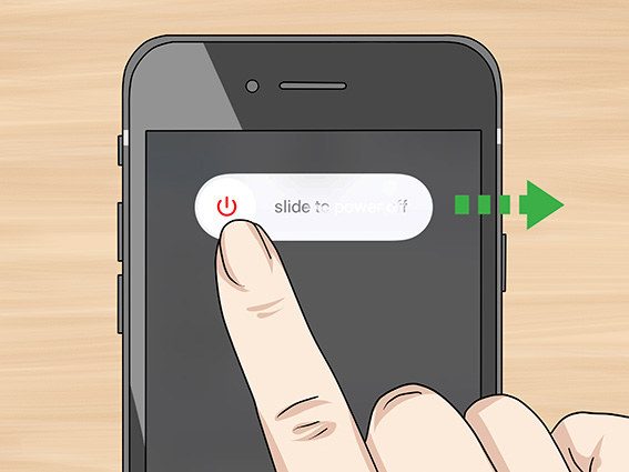 turn off an iphone