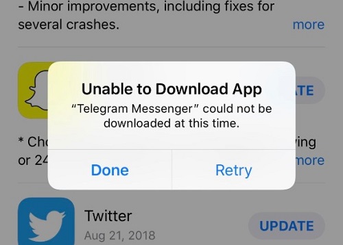 ipad cannot download app