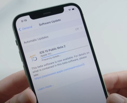 ios 15 update stuck on preparing update