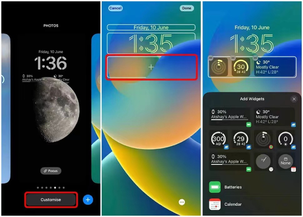 add widgets to iphone lock screen ios 16