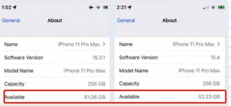 iphone storage gone