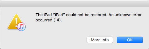 error 14 iphone 6