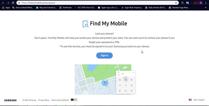 mit Samsung account anmelden