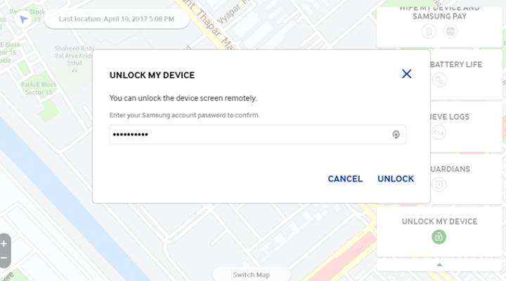 entsperren samsung