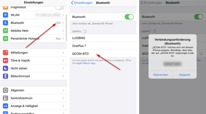bluetooth neu einstellen