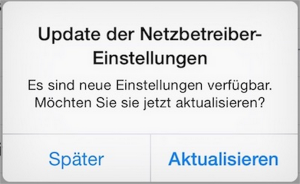 carrier settings update