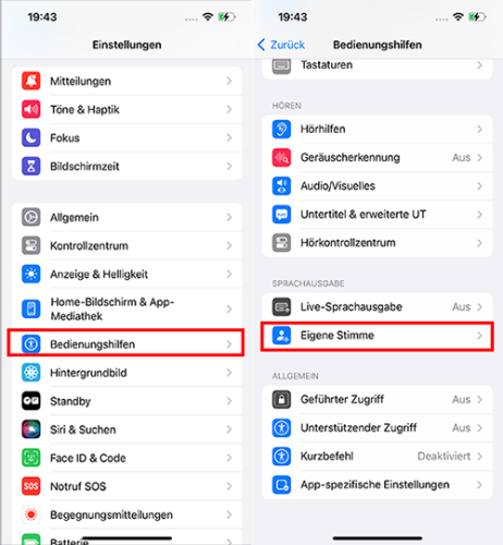 ios 17 eigene stimme