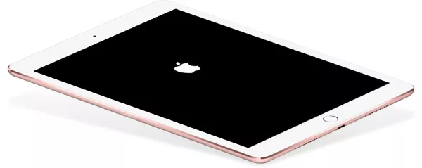 ipad haengt beim apple logo