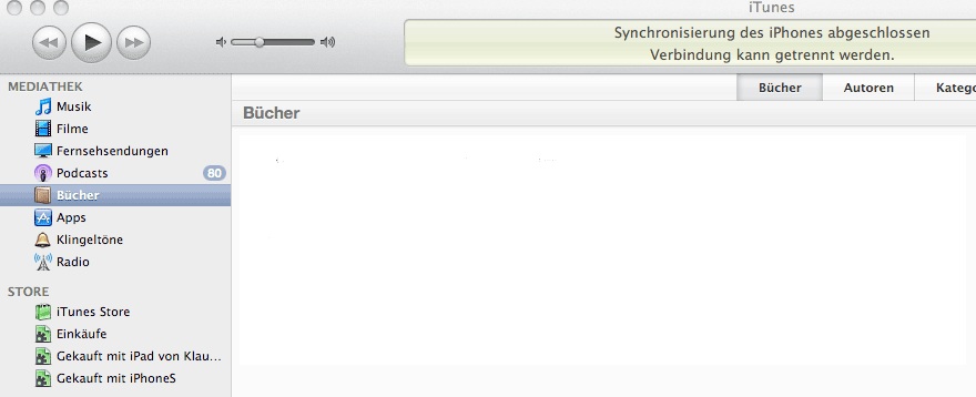 buecher synchronieren