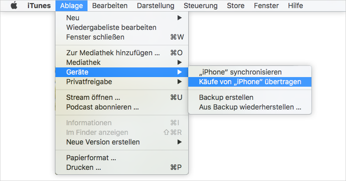 mit itunes iphone backup-erstellen