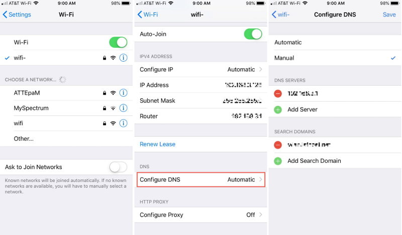 dns konfigurieren