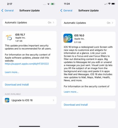 download and install ios 16