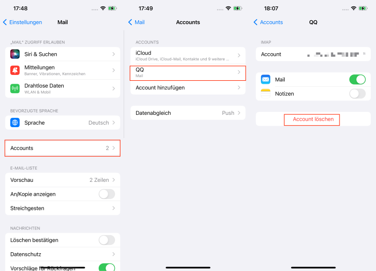 iphone mail app gelöscht wiederherstellen