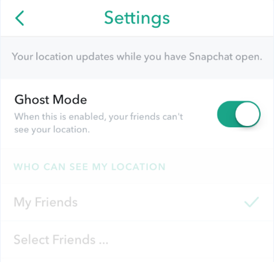 settings-ghost-mode