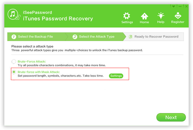iSeePassword iTunes Password Recovery