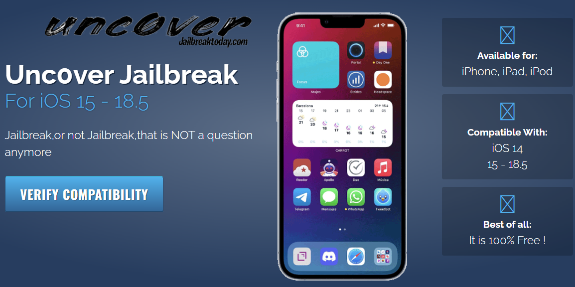 uncover jailbreak ios 18