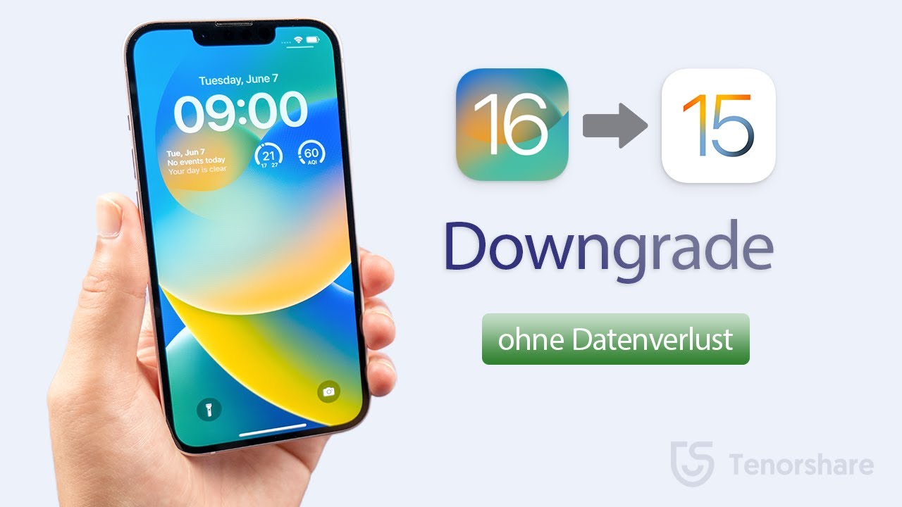 downgrade ios 16 without losing data