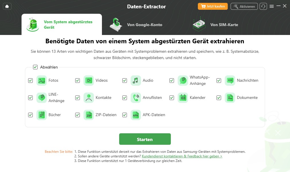 daten extractor