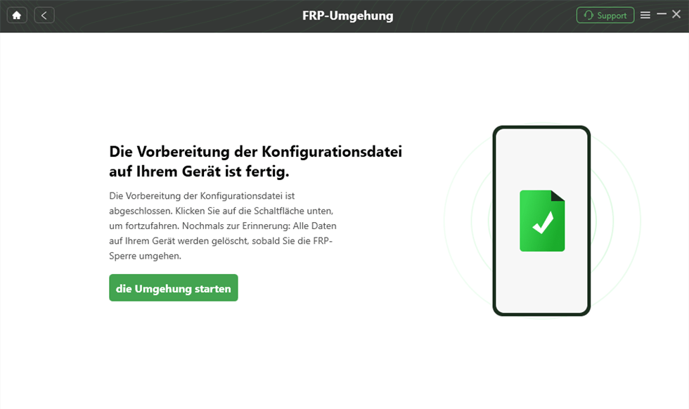 droidkit frp umgehung die umgehung starten
