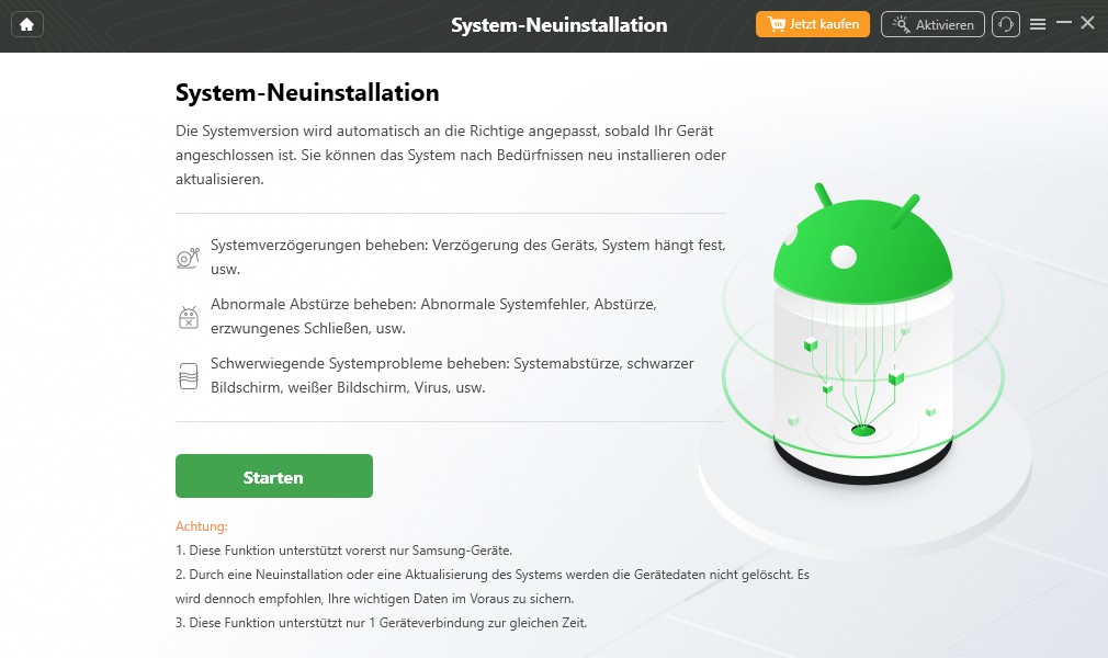 system neuinstallation