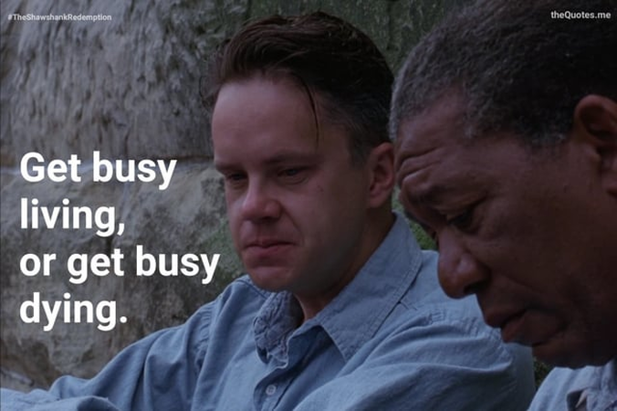 shawshank quote on lessons on life
