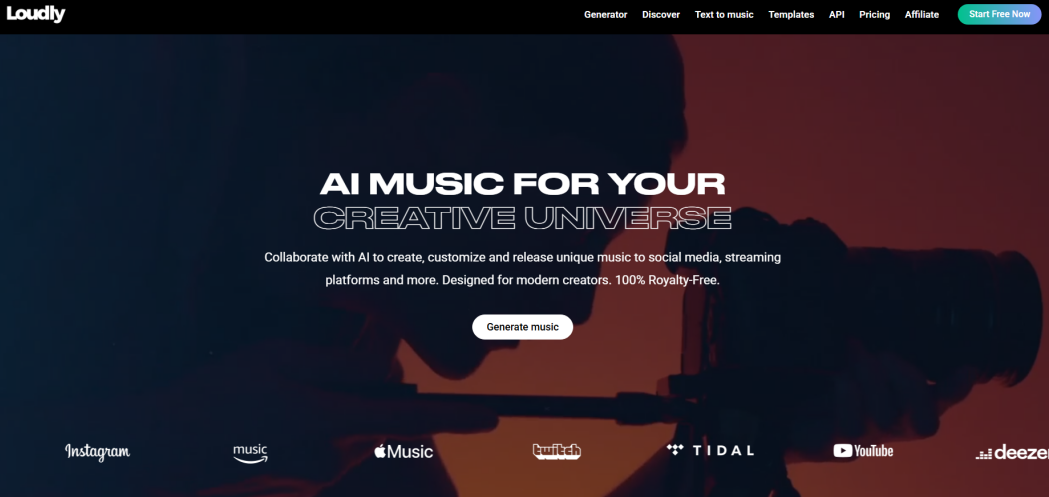 Loudly KI Musik erstellen mit Samples und Loops