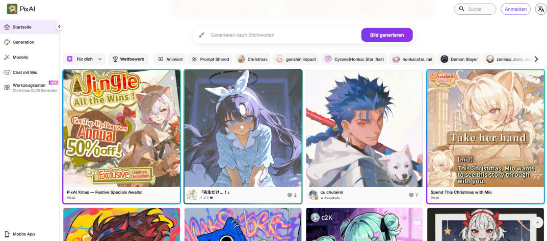 PixAI Art KI Comic Generator für Anime und Manga Comics