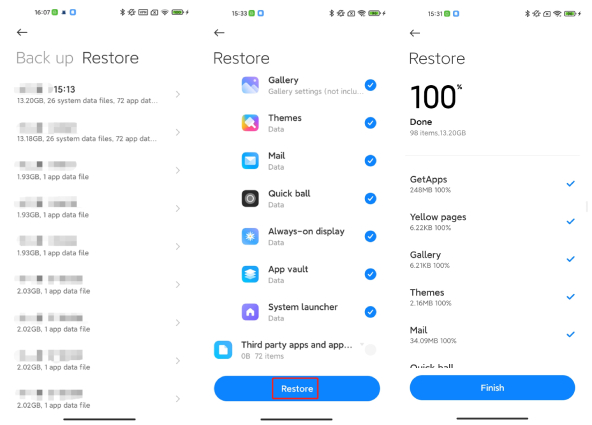 restore deleted data from mi cloud - 2