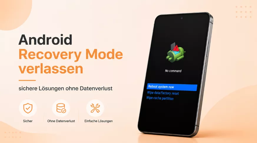 Android Recovery Mode Menü mit Reboot system now