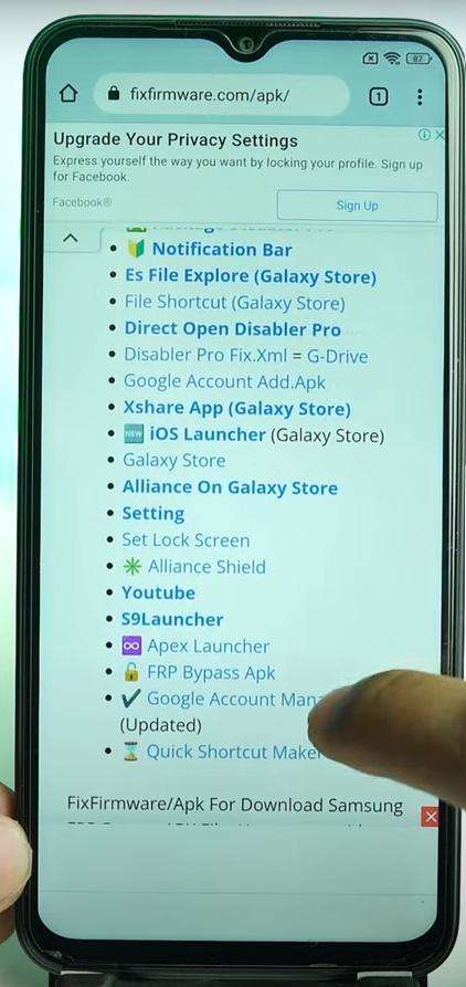 unlock mi frp click setting