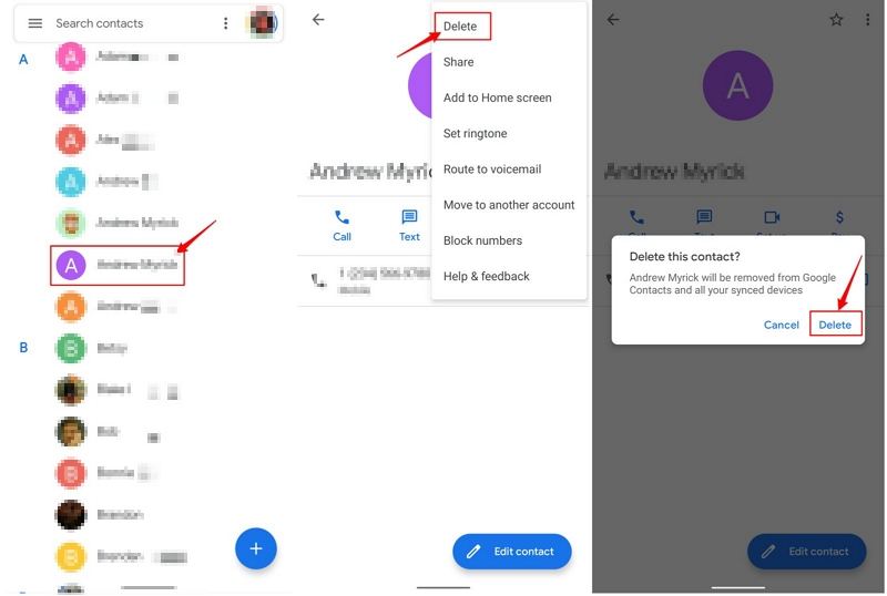 can’t receive text messages from one person