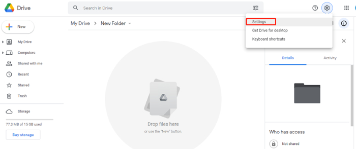 Google Drive Whatsapp Backup finden
