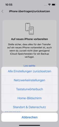 reset location and privacy