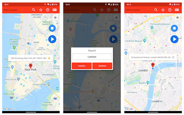 vpna fake location location app