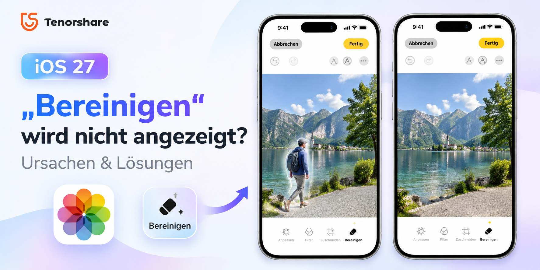 ios 27 bereinigen wird nicht angezeigt