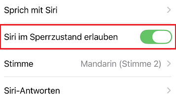 Siri im Sperrzustand deaktivieren damit das iPhone nicht von alleine anruft