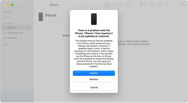 iphone über itunes aktualisieren oder wiederherstellen