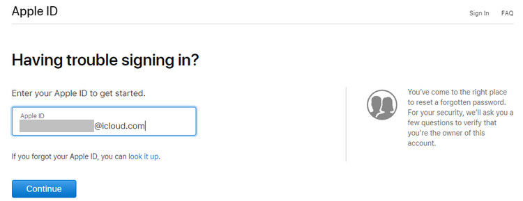 forgot apple id and password to activate iphone