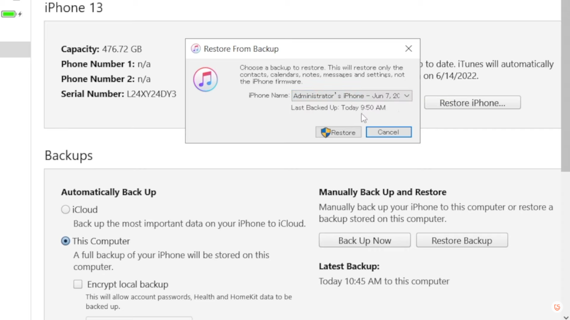 itunes-widerherstellen