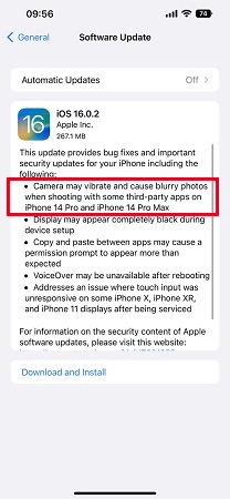 fix iPhone 14 iPhone Kamera verwackelt