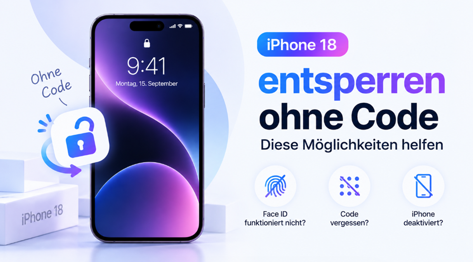 iPhone 18 entsperren ohne Code