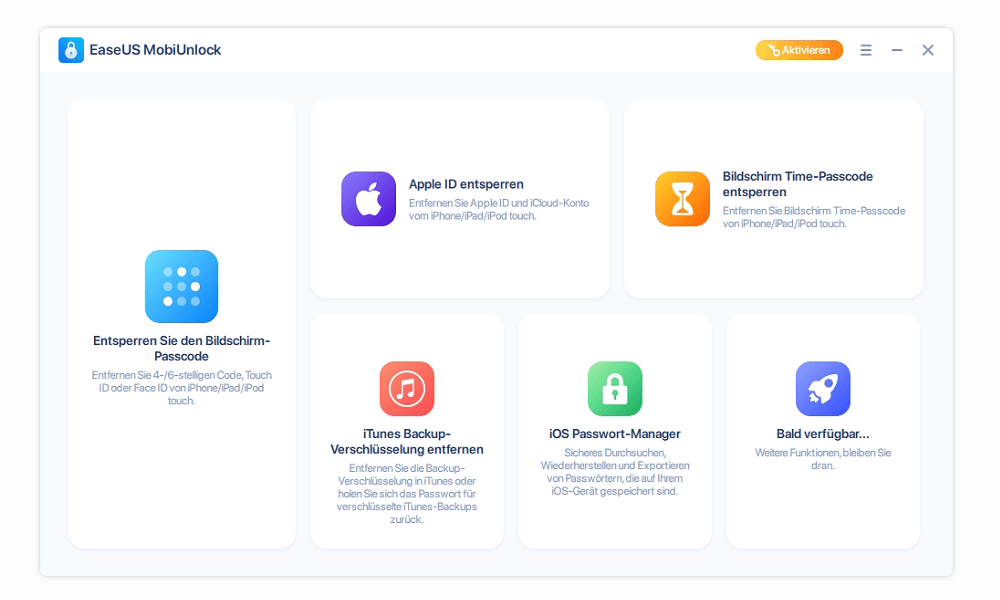 EaseUS MobiUnlock - besonders einsteigerfreundlich