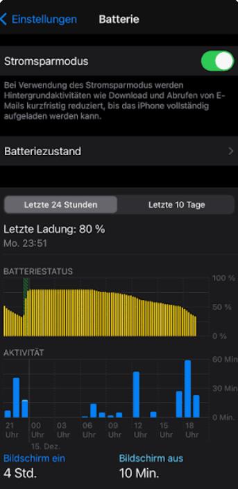 Systemoptimierung nach einem iOS-Update