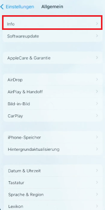 Gerätname ändern iPhone