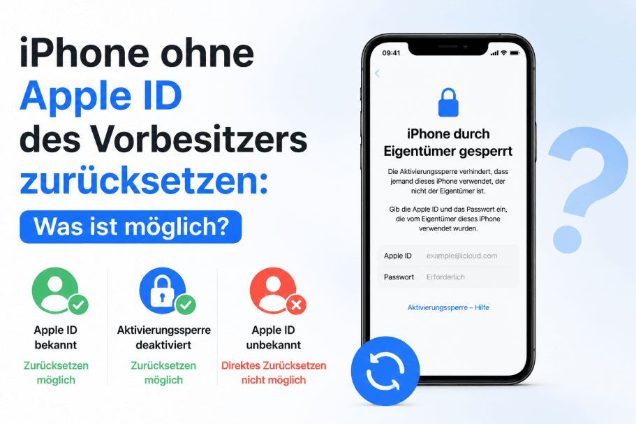 iphone zurücksetzen ohne apple id