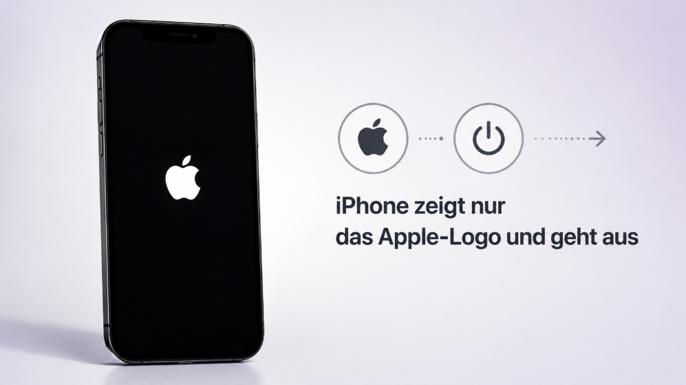 iphone zeigt nur apple-logo und geht aus