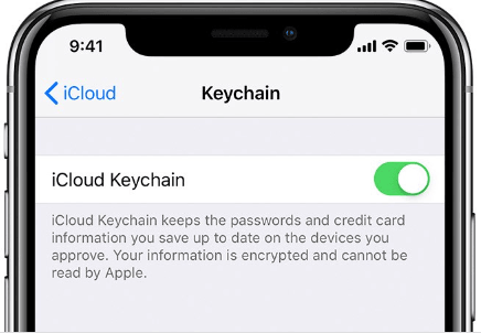 Passwort über iCloud Schlüsselbund speichern