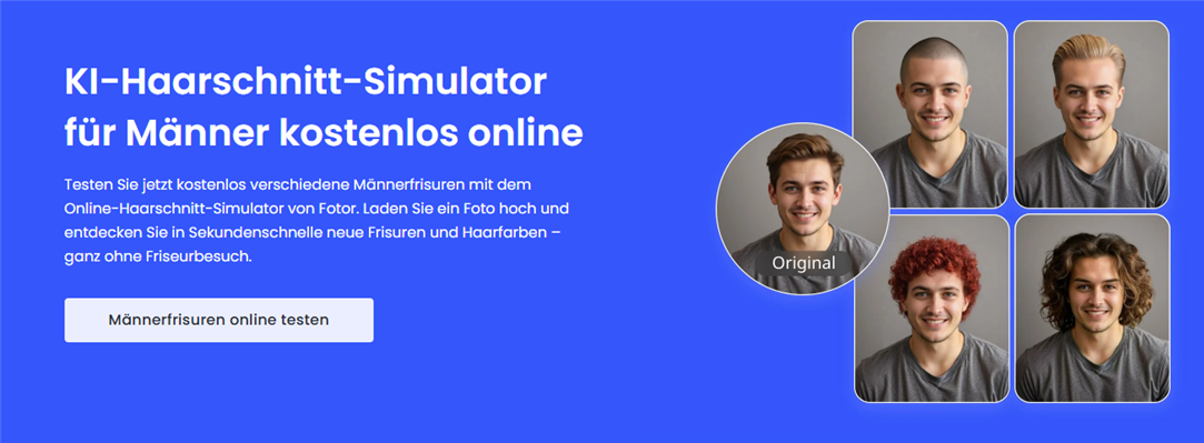 bild hochladen frisur testen app fotor