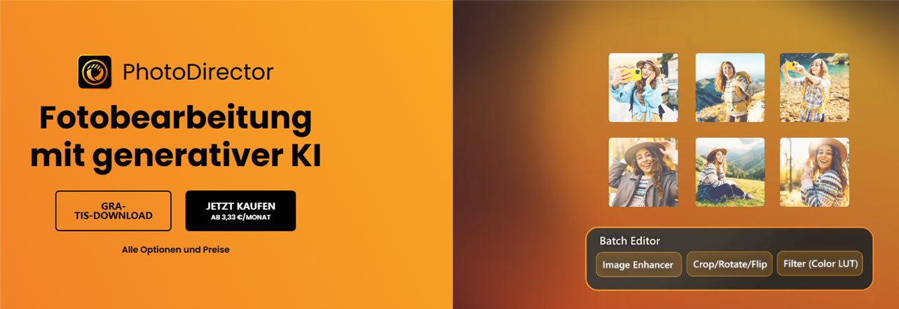 bild hochladen frisur testen app photodirector