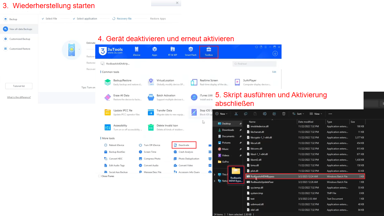 mdm mit 3utools gratis entfernen